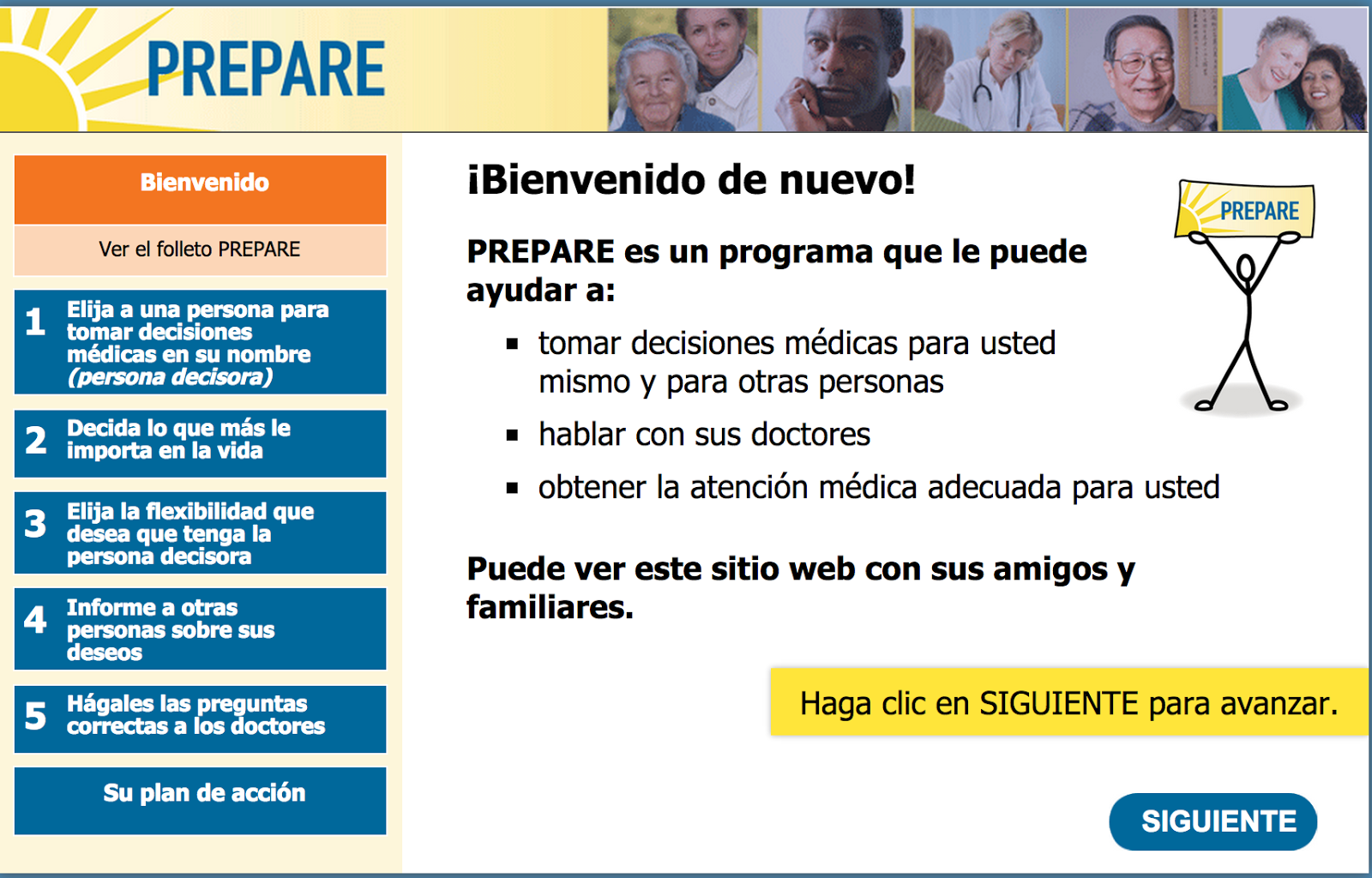 Advance care planning tool PREPARE, now in Spanish!