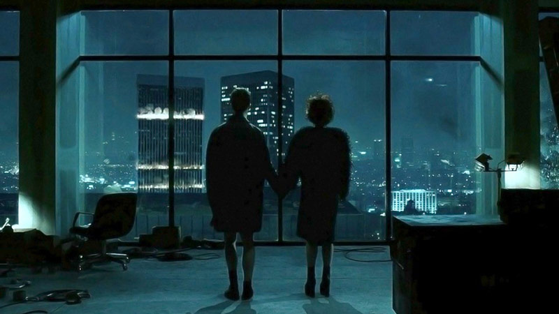 Video still from the end of Fight Club