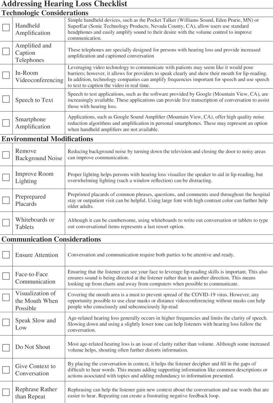 HearingLossChecklist